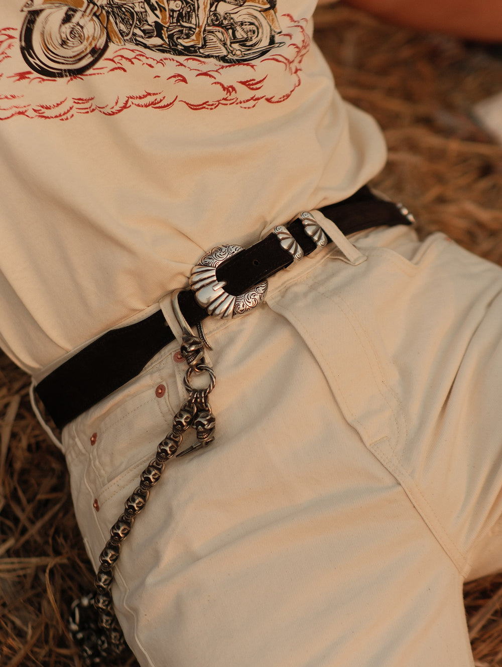 Western American Retro Belt-Suede Leather