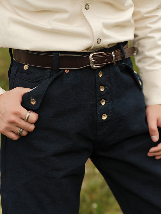 Horseshoe Pin Buckle Belt-Brown