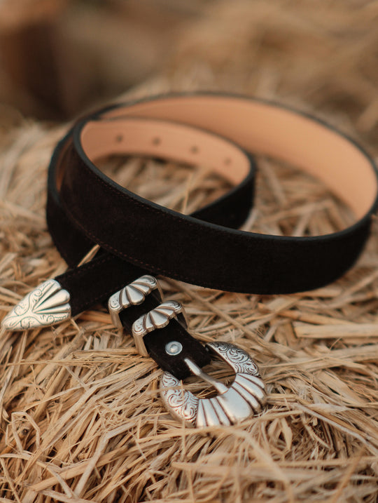 Western American Retro Belt-Suede Leather