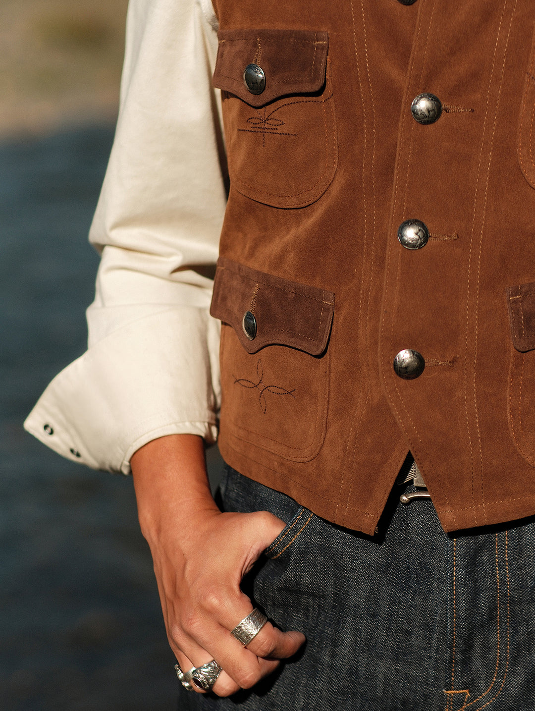 Suede Hunting Vest