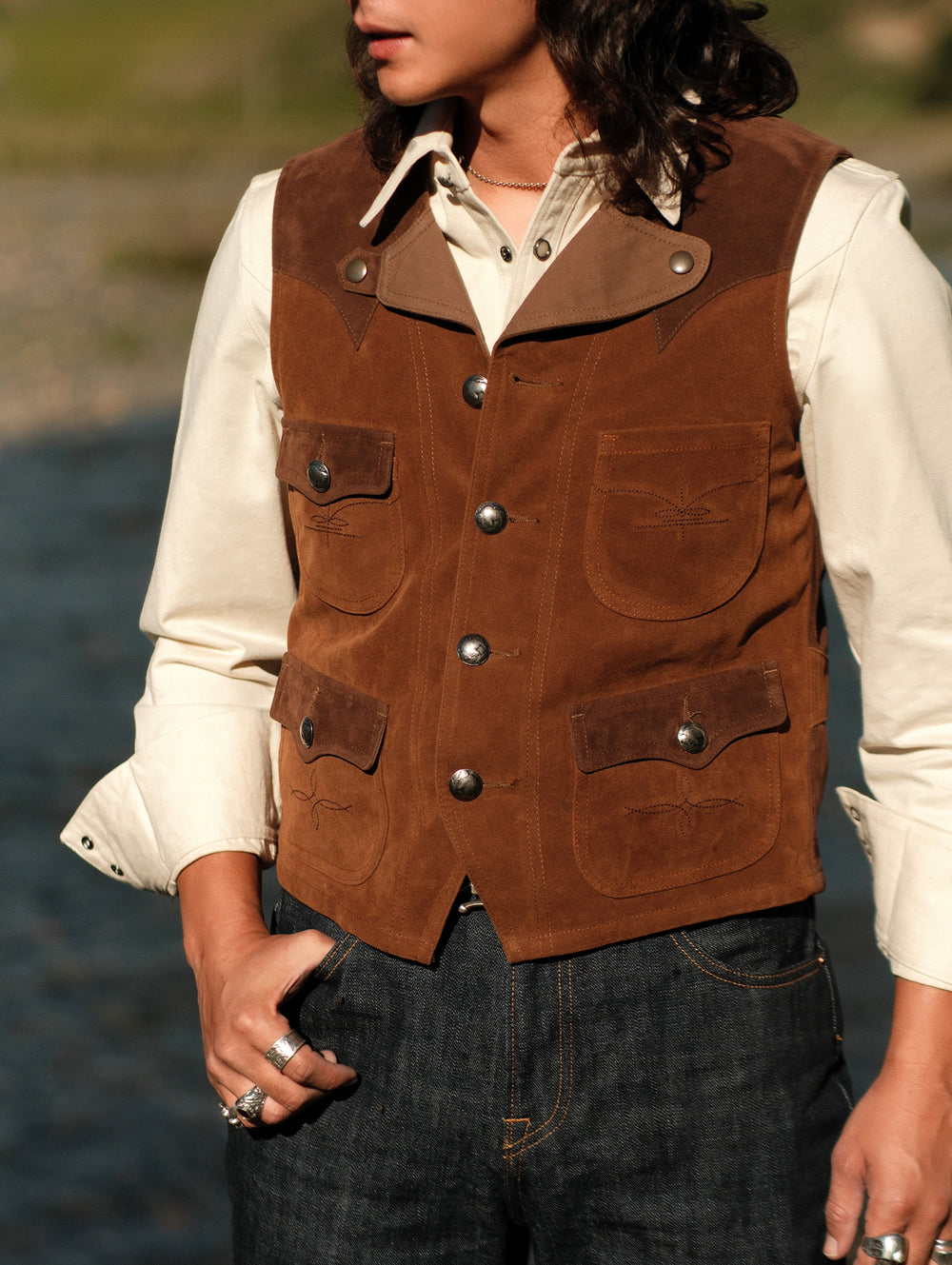 Suede Hunting Vest