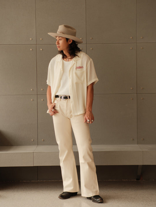 Flax Cuban Collar Shirt