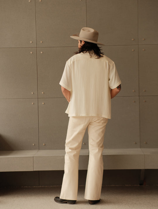 Flax Cuban Collar Shirt