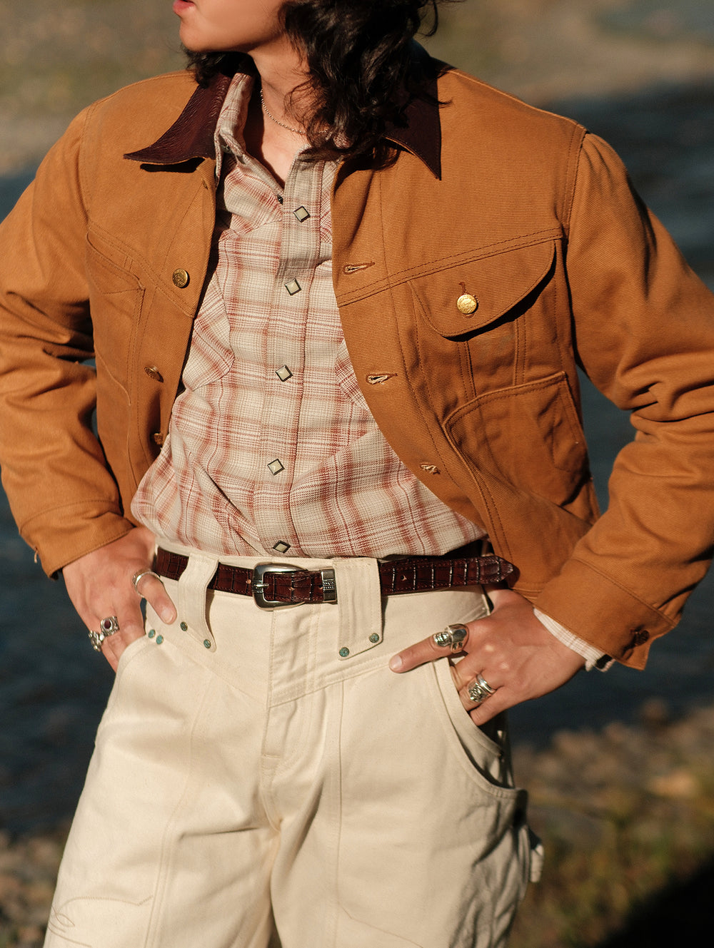 Mackinaw Wool Oil-Waxed Canvas Cruiser Jacket