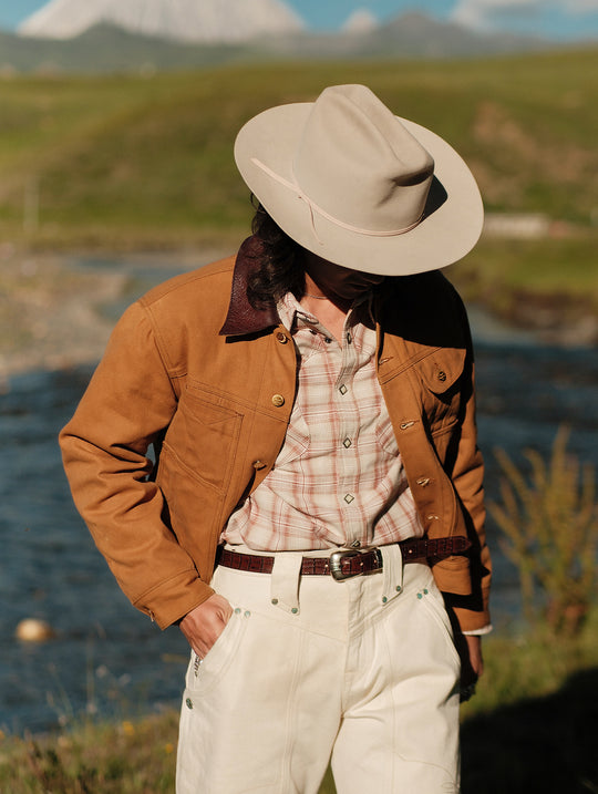 Mackinaw Wool Oil-Waxed Canvas Cruiser Jacket
