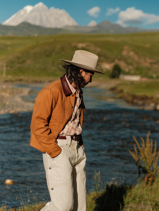 Mackinaw Wool Oil-Waxed Canvas Cruiser Jacket