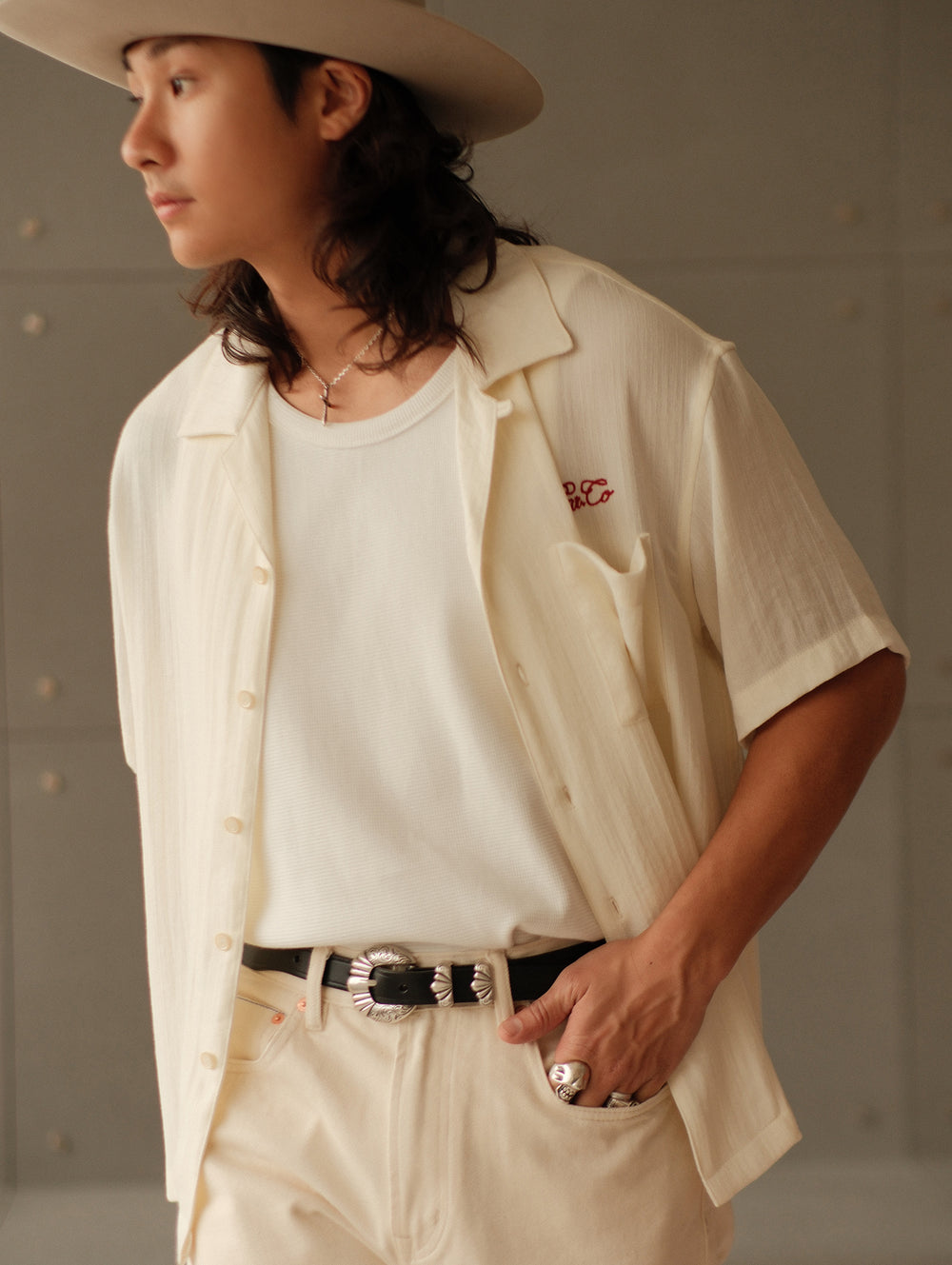 Flax Cuban Collar Shirt