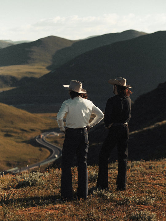 Mvc&Co. Desert Lily Embroidered Henley shirt