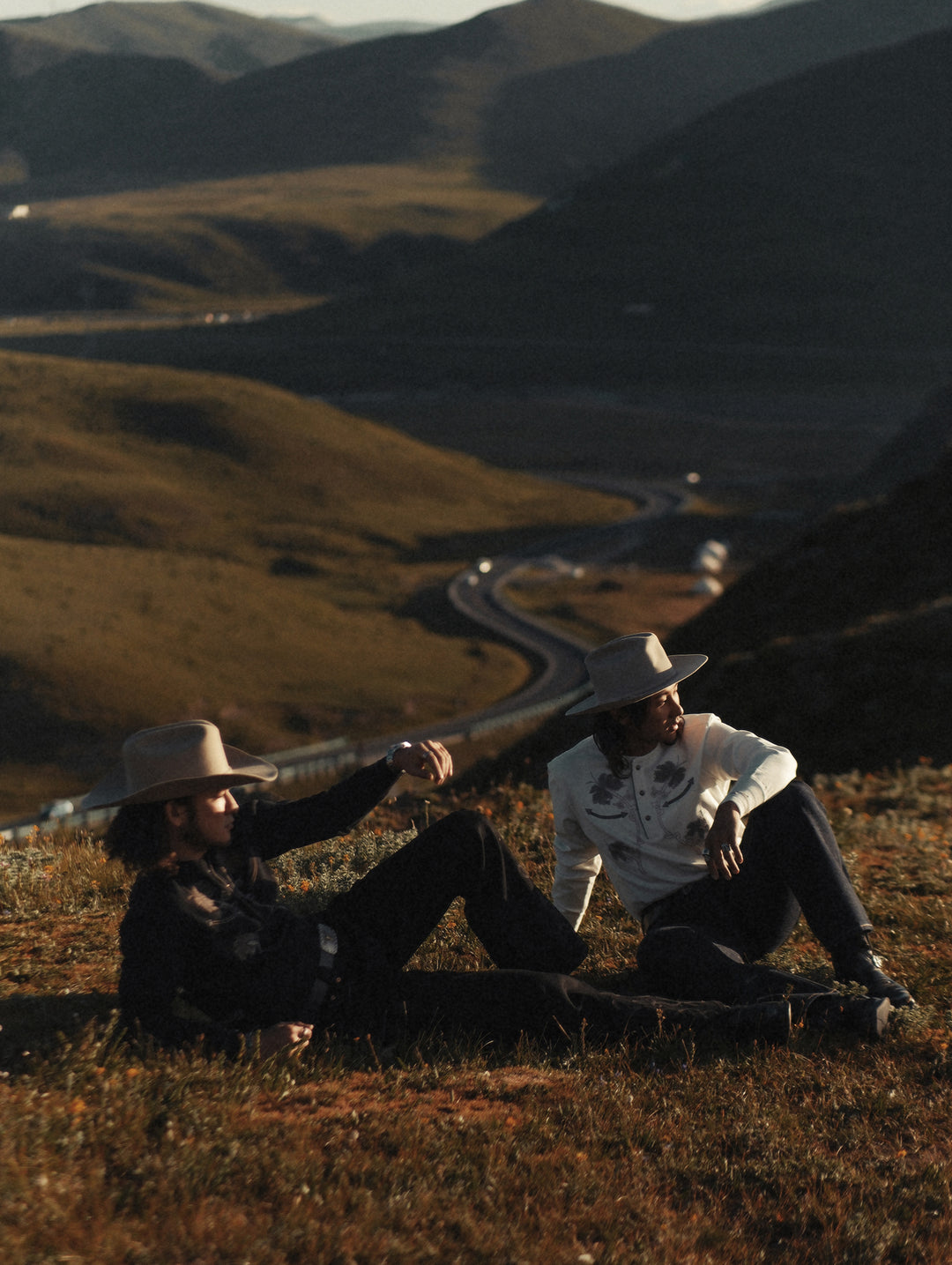 Mvc&Co. Desert Lily Embroidered Henley shirt