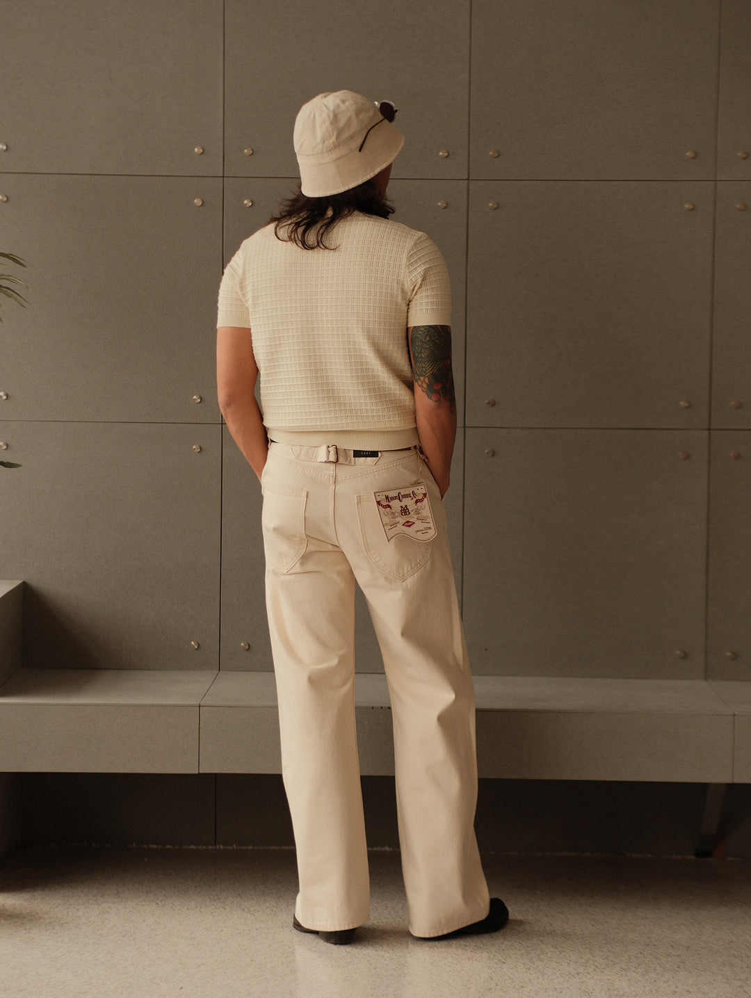 Hollowed-Out Knitted Shirt