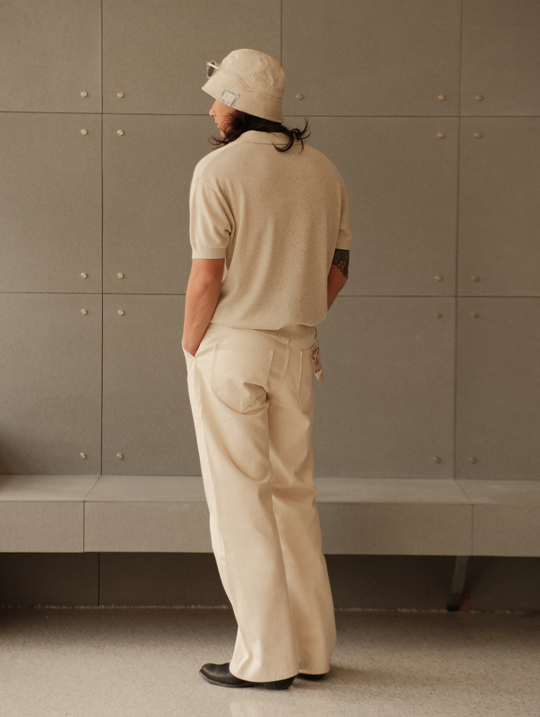 Tencel-Linen Blend Knitted Polo Shirt