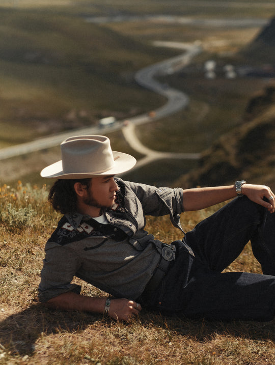 Mvc&Co. Gambler Card Pattern Embroidered Shirt