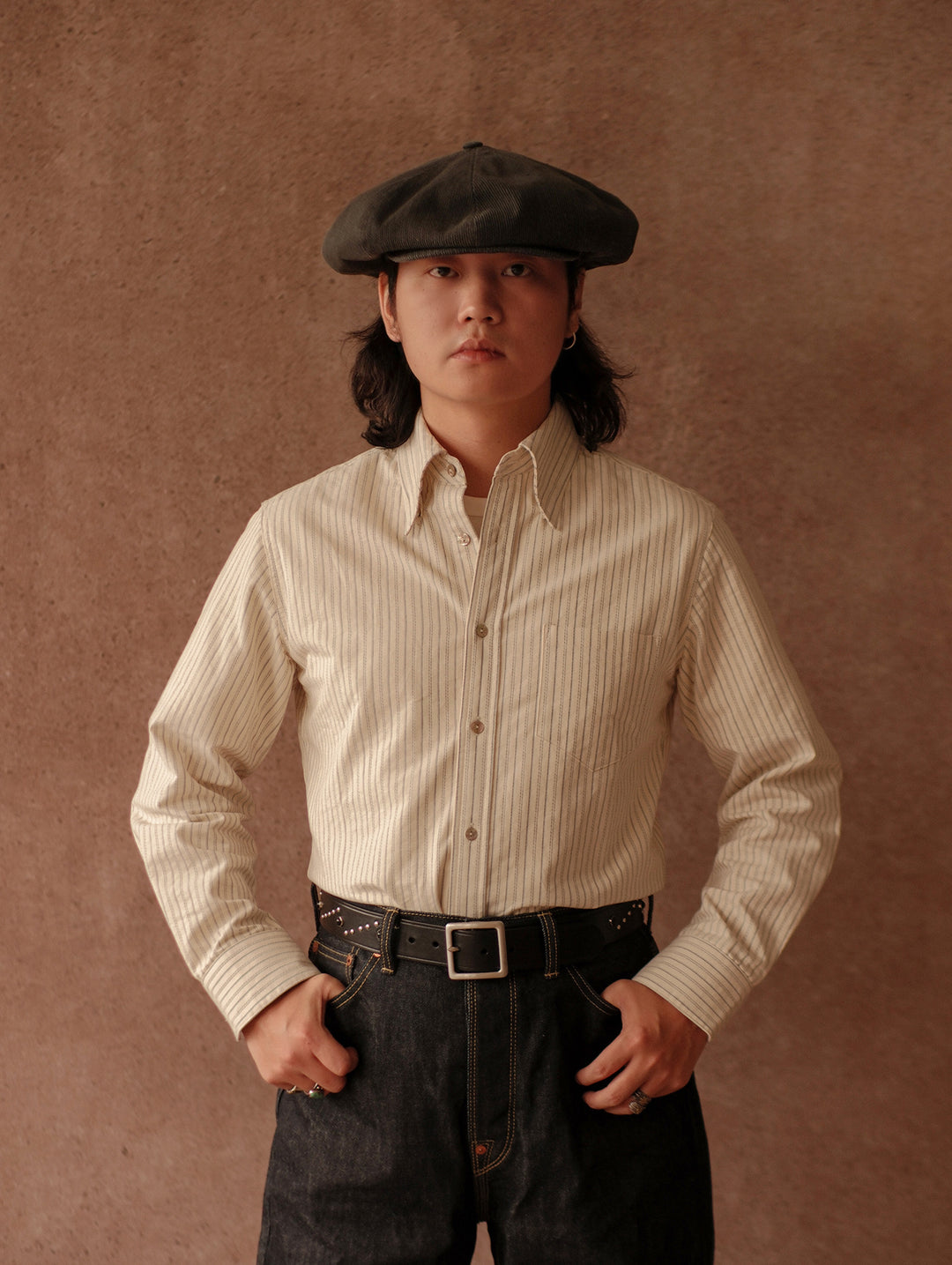 Long-Point Button-Down Shirt
