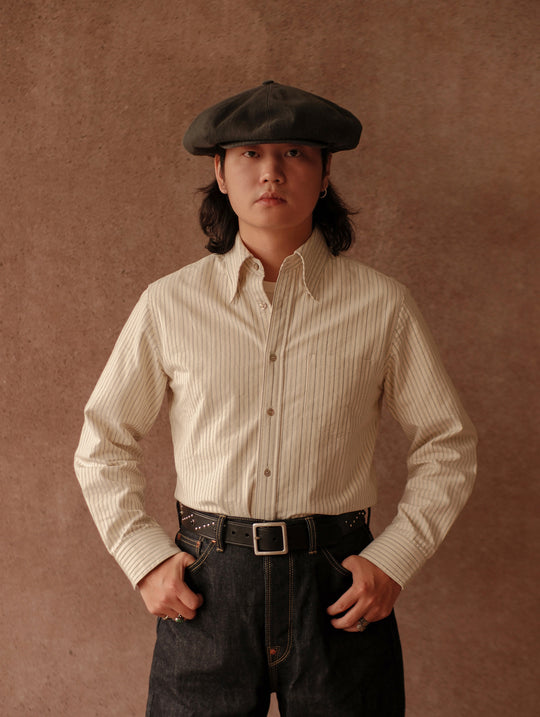 Long-Point Button-Down Shirt