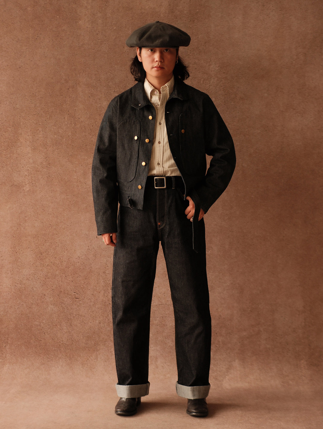 Long-Point Button-Down Shirt
