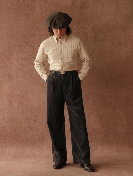 Long-Point Button-Down Shirt