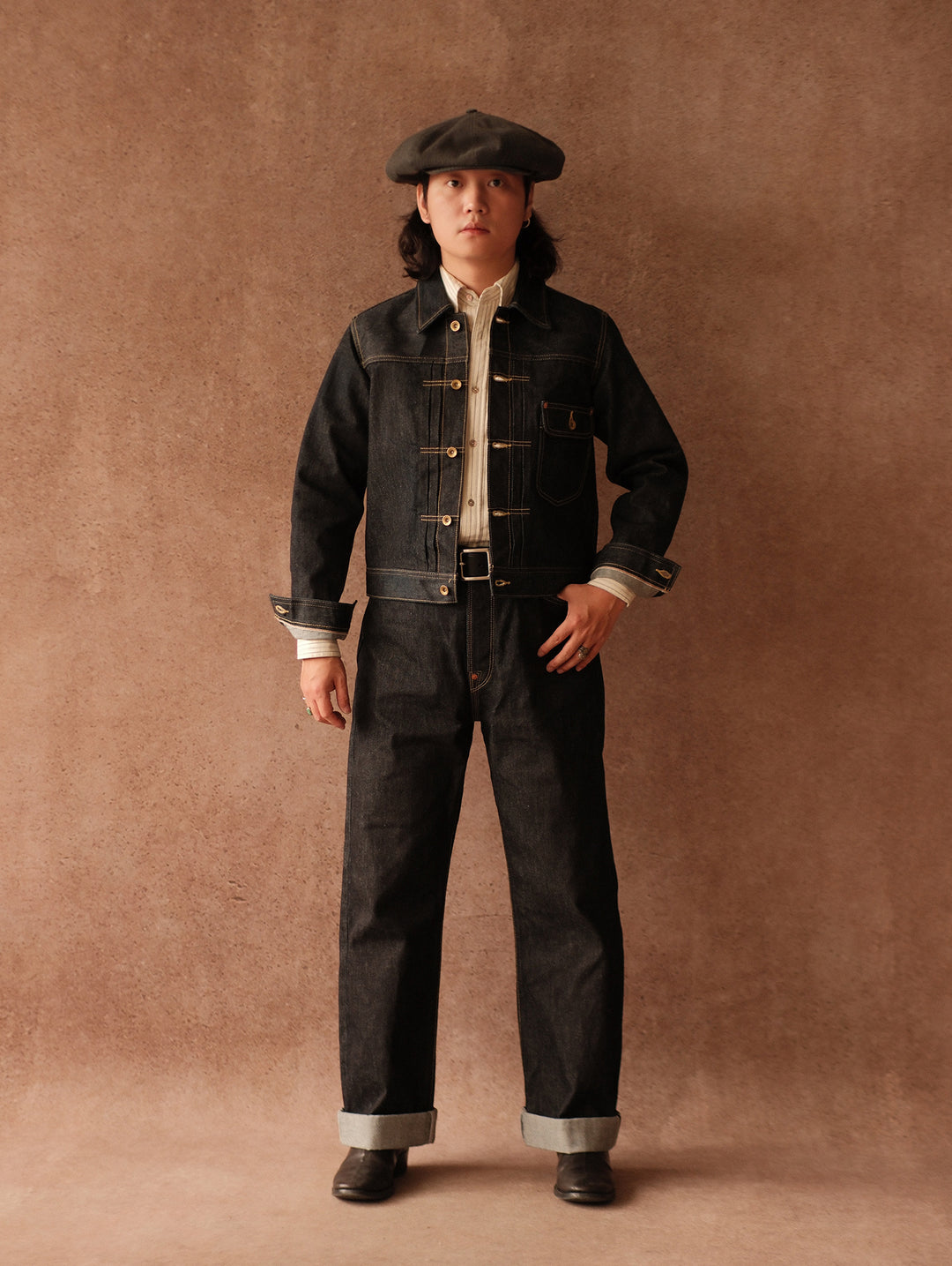1930s Cowboy Selvedge Denim Wide-Leg jeans