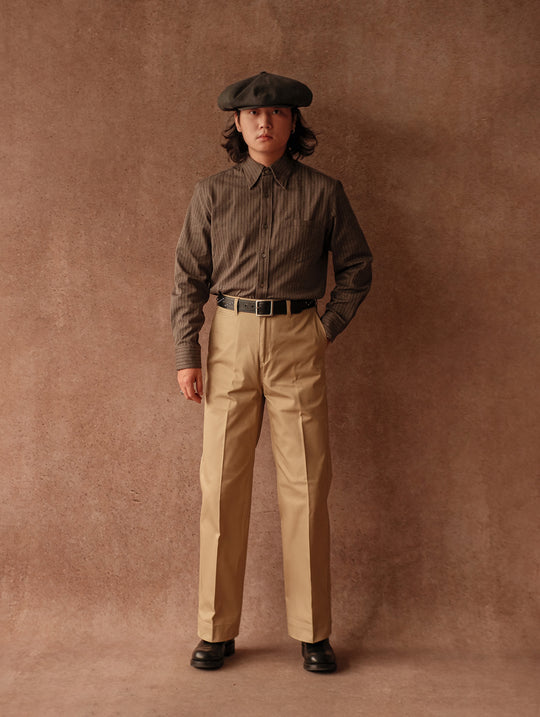 Long-Point Button-Down Work shirt