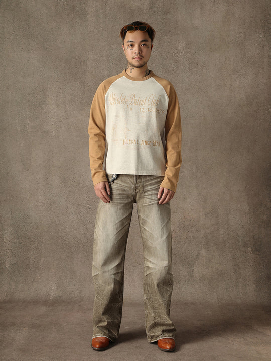 “Expired Patent Club” Raglan Sleeve T-shirt