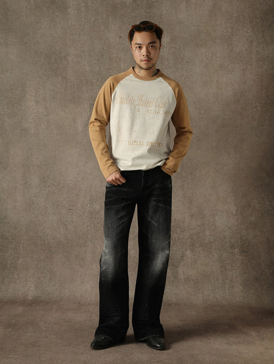 “Expired Patent Club” Raglan Sleeve T-shirt