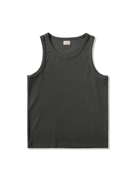 280 grams long fiber Tank Top-Grey