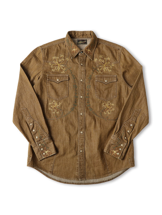 Western Series Poison Iris Floral Western shirt