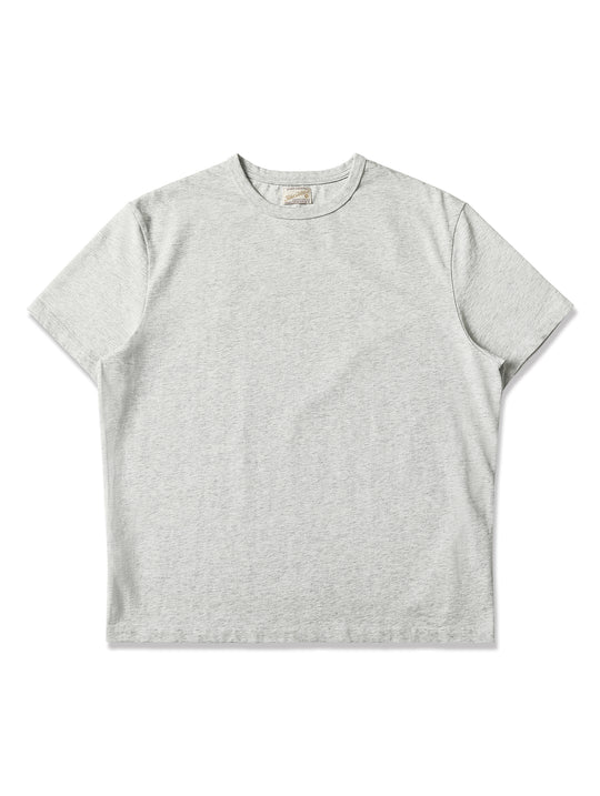 Three-Color Regular Loose-Fit Crew Neck T-shirt-Gray