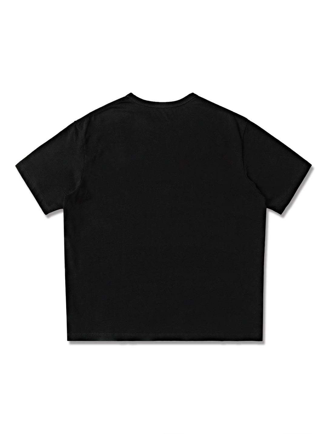 Three-Color Regular Loose-Fit Crew Neck T-shirt-Gray